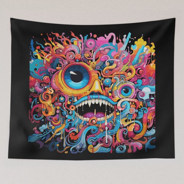 Item preview, Psychedelic Creature Art Weird Monster Fantasy Graphic Tee designed and sold by Hussar08.