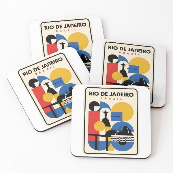 Item preview, Retro Rio De Janeiro Brazil Geometric Travel Landmark designed and sold by k3rstman1.