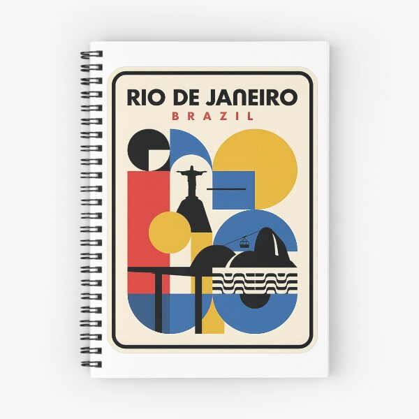 Item preview, Retro Rio De Janeiro Brazil Geometric Travel Landmark designed and sold by k3rstman1.