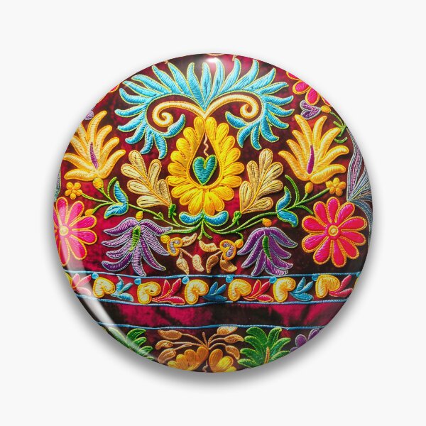 Item preview, Tashkent Uzbekistan Silk Embroidery on Velvet designed and sold by Vicky Brago-Mitchell®.