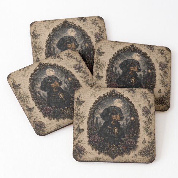 Item preview, Victorian Gothic Dachshund Portrait designed and sold by Aidi & Shae .