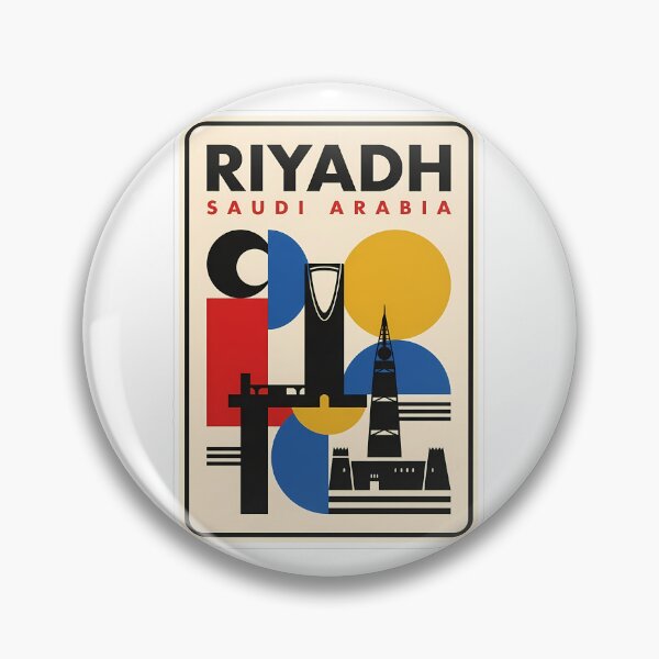 Item preview, Riyadh Saudi Arabia City Skyline Minimalist Geometric designed and sold by k3rstman1.