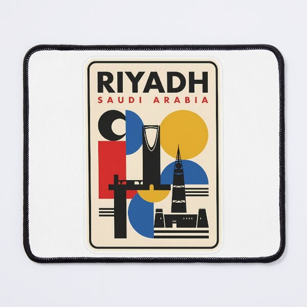 Item preview, Riyadh Saudi Arabia City Skyline Minimalist Geometric designed and sold by k3rstman1.