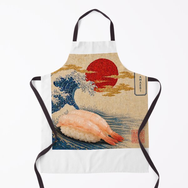 Item preview, Amaebi Sweet Shrimp Nigiri — Ukiyo-e Japanese Sushi Art Tee designed and sold by nurusubetei.