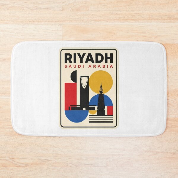 Item preview, Retro Riyadh Saudi Arabia Geometric Skyline designed and sold by k3rstman1.