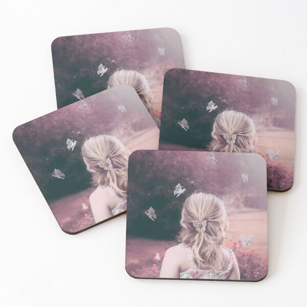 Item preview, Girl with Butterfly Hair Clips in a Dreamy Garden designed and sold by Elianne Turennout.