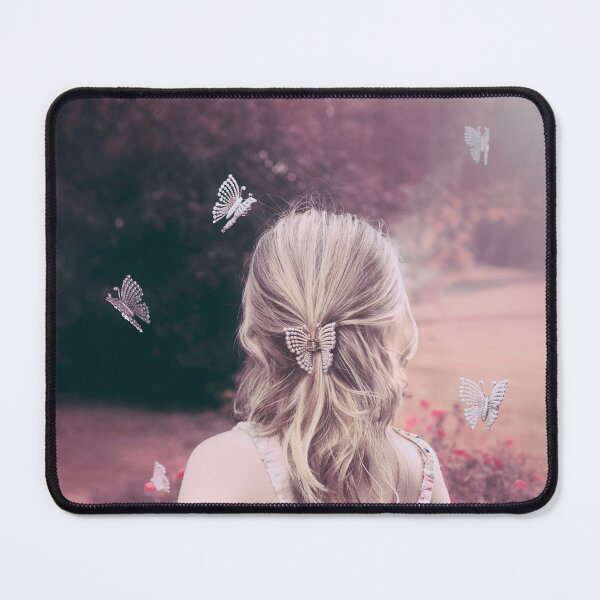 Item preview, Girl with Butterfly Hair Clips in a Dreamy Garden designed and sold by Elianne Turennout.