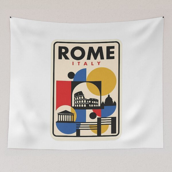 Item preview, Rome Italy Colosseum Vatican Abstract Geometric Art designed and sold by k3rstman1.