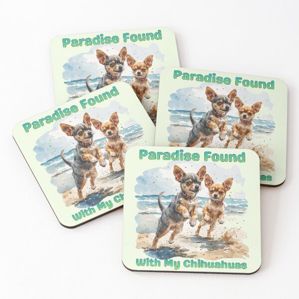 Item preview, Chihuahua puppies on the beach designed and sold by nataliux.