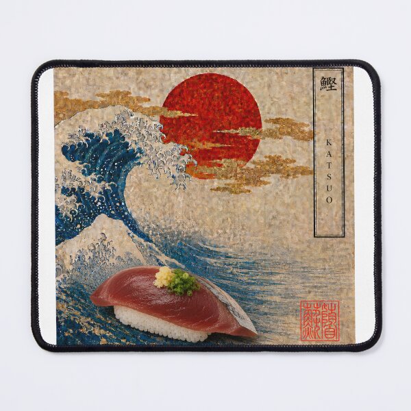 Item preview, Katsuo Bonito Nigiri — Ukiyo-e Japanese Sushi Art Tee designed and sold by nurusubetei.