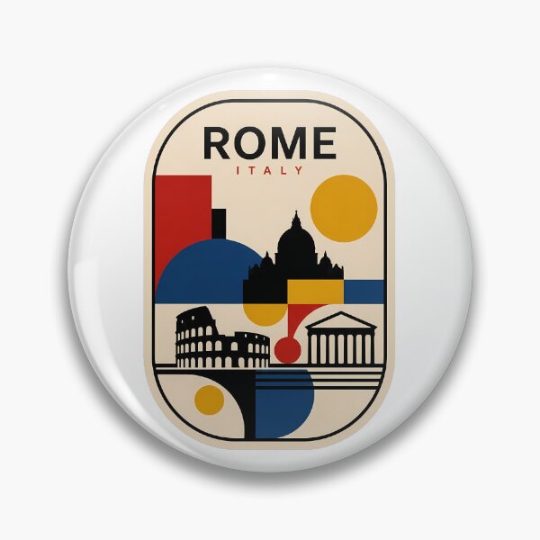Item preview, Minimalist Retro Rome Italy Landmarks Geometric Style designed and sold by k3rstman1.