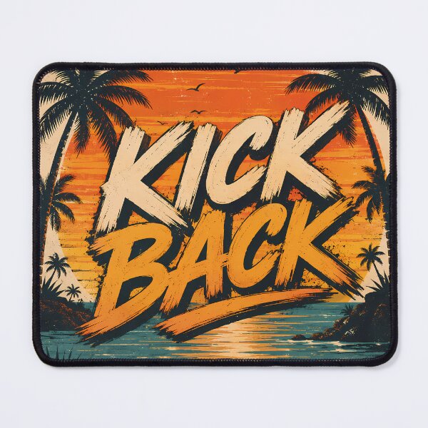 Item preview, Kick Back Vintage Sunset Wall Art | Retro Tropical Beach Poster designed and sold by aminz4.