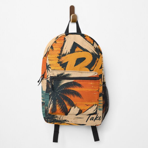 Item preview, Kick Back Vintage Sunset Wall Art | Retro Tropical Beach Poster designed and sold by aminz4.