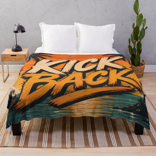 Item preview, Kick Back Vintage Sunset Wall Art | Retro Tropical Beach Poster designed and sold by aminz4.