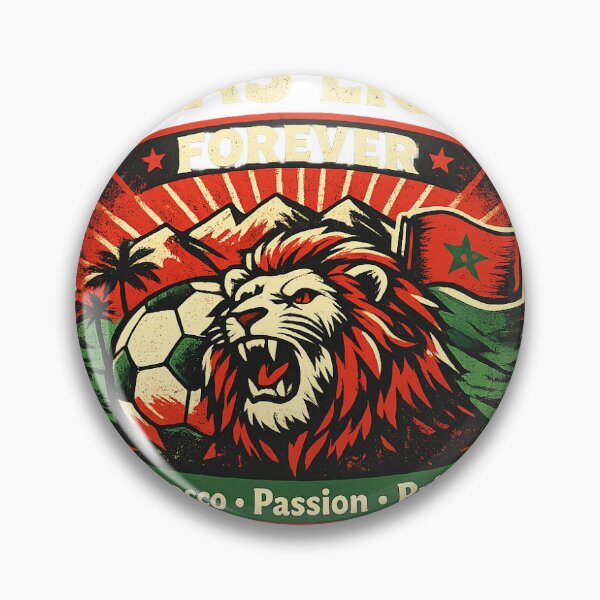 Item preview, Atlas Lions Forever Morocco Football Sticker | Moroccan Soccer Fan Pride Gift designed and sold by sosservice.