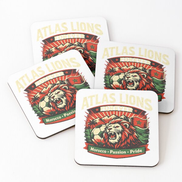 Item preview, Atlas Lions Forever Morocco Football Sticker | Moroccan Soccer Fan Pride Gift designed and sold by sosservice.