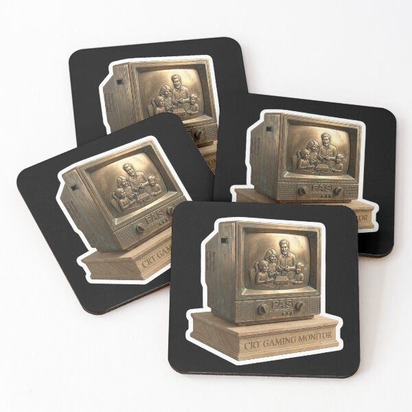 Item preview, CRT Gaming Monitor Gold Bronze designed and sold by FASAventuras.