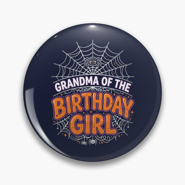 Item preview, GRANDMA of the Birthday GIRL Web Spider Halloween Party Tee designed and sold by ChinkyCat Official.