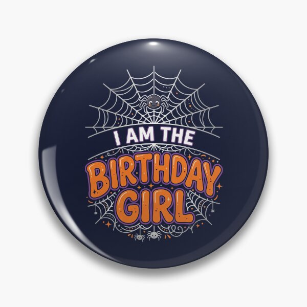 Item preview, I'M the Birthday GIRL Web Spider Halloween Party Tee designed and sold by ChinkyCat Official.