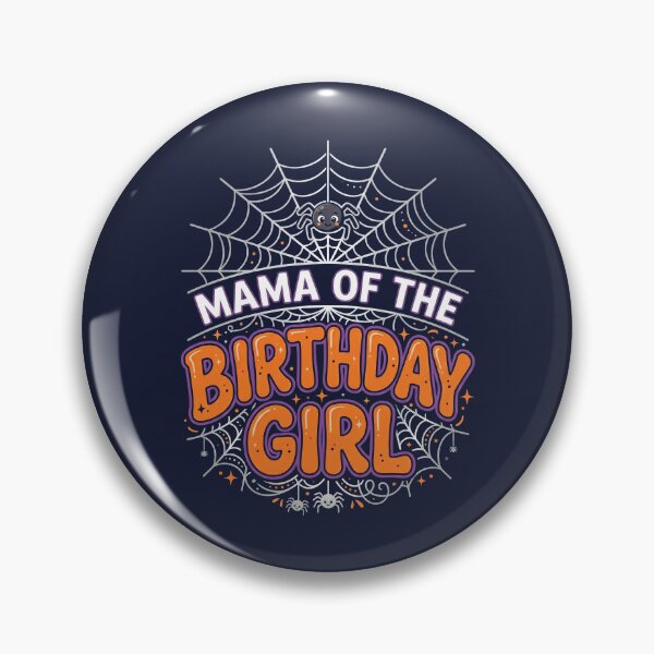 Item preview, MAMA of the Birthday GIRL Web Spider Halloween Party Tee designed and sold by ChinkyCat Official.