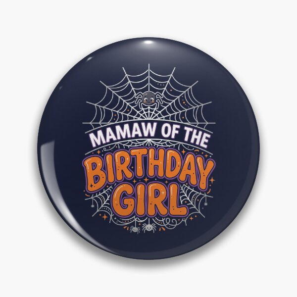 Item preview, MAMAW of the Birthday GIRL Web Spider Halloween Party Tee designed and sold by ChinkyCat Official.