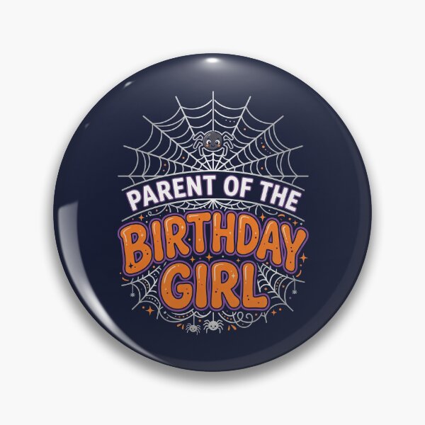Item preview, PARENT of the Birthday GIRL Web Spider Halloween Party Tee designed and sold by ChinkyCat Official.
