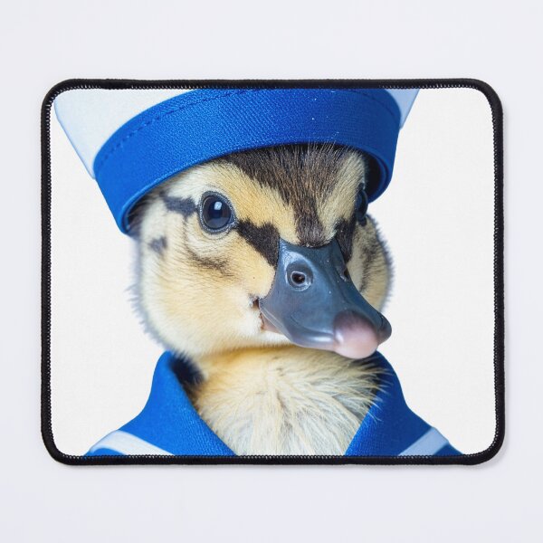 Item preview, Adorable Sailor Duckling Portrait - Cute Nautical Theme Animal Art - Whimsical Sea-Inspired Photography designed and sold by WildGentlemen.