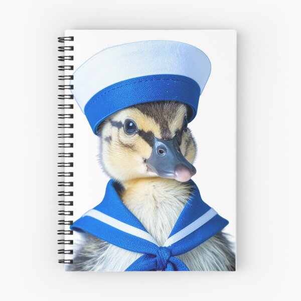 Item preview, Adorable Sailor Duckling Portrait - Cute Nautical Theme Animal Art - Whimsical Sea-Inspired Photography designed and sold by WildGentlemen.