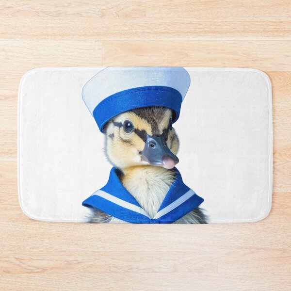 Item preview, Adorable Sailor Duckling Portrait - Cute Nautical Theme Animal Art - Whimsical Sea-Inspired Photography designed and sold by WildGentlemen.