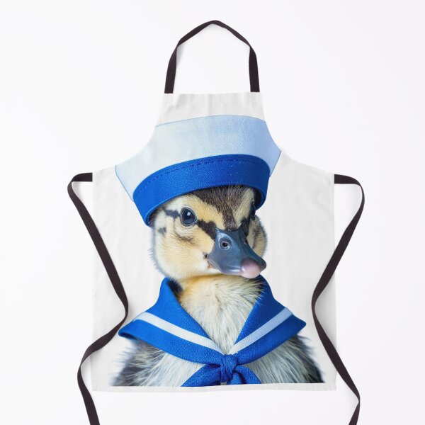 Item preview, Adorable Sailor Duckling Portrait - Cute Nautical Theme Animal Art - Whimsical Sea-Inspired Photography designed and sold by WildGentlemen.
