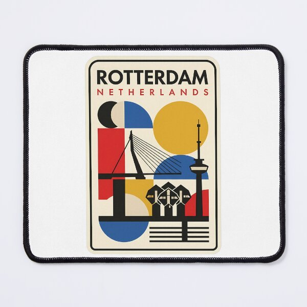 Item preview, Retro Rotterdam Netherlands Architecture Geometric Travel designed and sold by k3rstman1.
