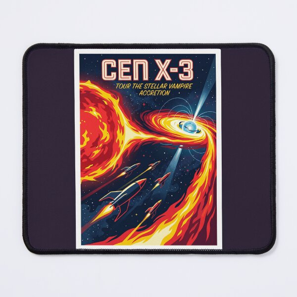 Item preview, Cen X-3 X-Ray Pulsar Retro NASA Travel Poster designed and sold by RetroRewind Studio.