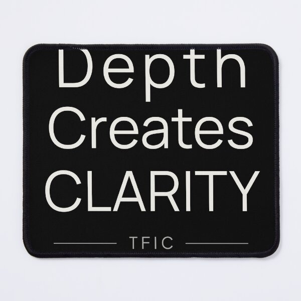 Item preview, Depth Creates Clarity Mindset Shirt designed and sold by TFICBrand.