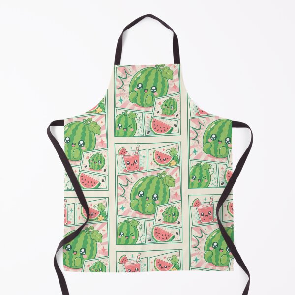 Item preview, Kawaii Watermelon Pop Panels Cute Summer Comic Art designed and sold by Gift Phrase Studio.