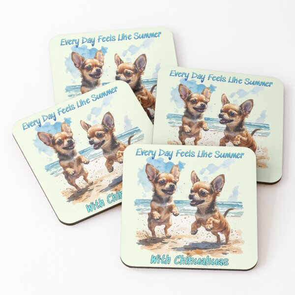 Item preview, Chihuahua puppies on the beach designed and sold by nataliux.