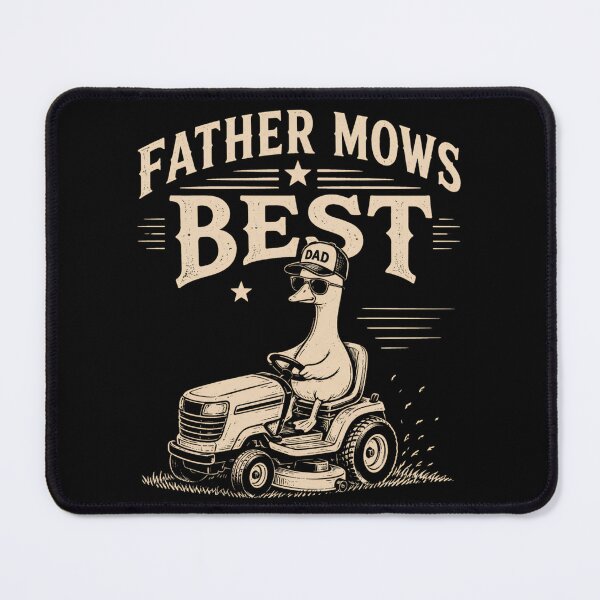 Item preview, Father Mows Best Funny Goose Lawn Mower Art designed and sold by VGAfanatic.