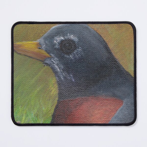 Item preview, Robin, acrylic on canvas designed and sold by birdperturbed.