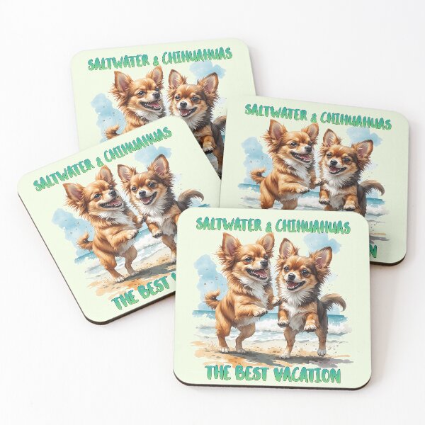 Item preview, Chihuahua puppies on the beach designed and sold by nataliux.