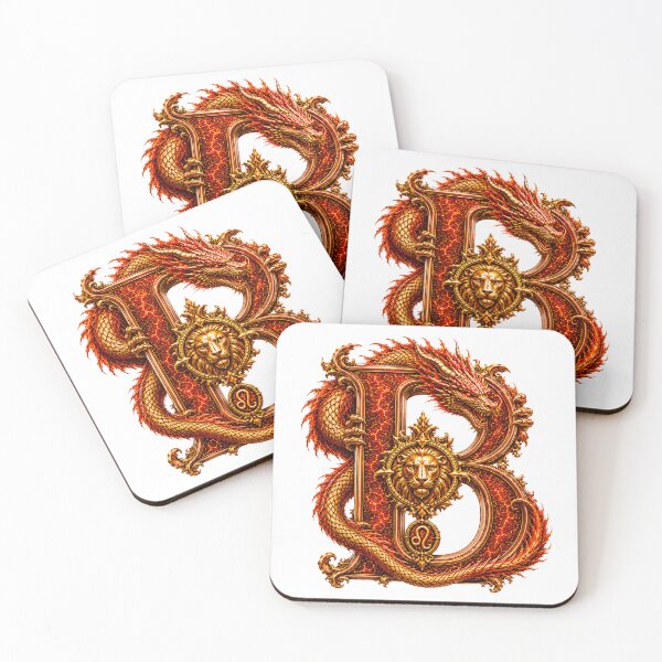 Item preview, Embermane Dragon-Leo Letter B designed and sold by BlissBlvdShop.