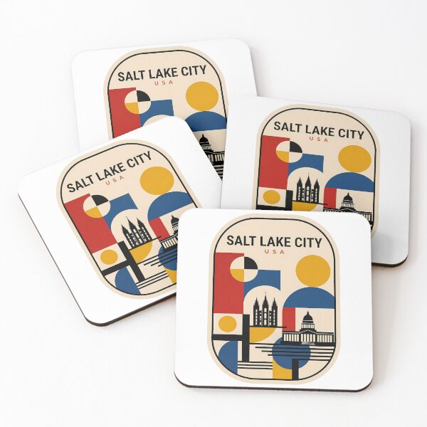 Item preview, Salt Lake City Utah Bauhaus Geometric Travel designed and sold by k3rstman1.