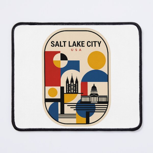 Item preview, Salt Lake City Utah Bauhaus Geometric Travel designed and sold by k3rstman1.