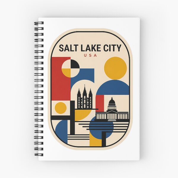 Item preview, Salt Lake City Utah Bauhaus Geometric Travel designed and sold by k3rstman1.