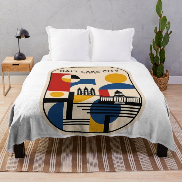 Item preview, Salt Lake City Utah Bauhaus Geometric Travel designed and sold by k3rstman1.
