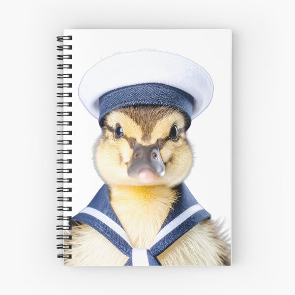 Item preview, Adorable Sailor Duckling Stüdyo Portrait - Classic Nautical Baby Bird - Cute Pet Photography Art designed and sold by WildGentlemen.