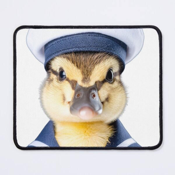 Item preview, Adorable Sailor Duckling Stüdyo Portrait - Classic Nautical Baby Bird - Cute Pet Photography Art designed and sold by WildGentlemen.