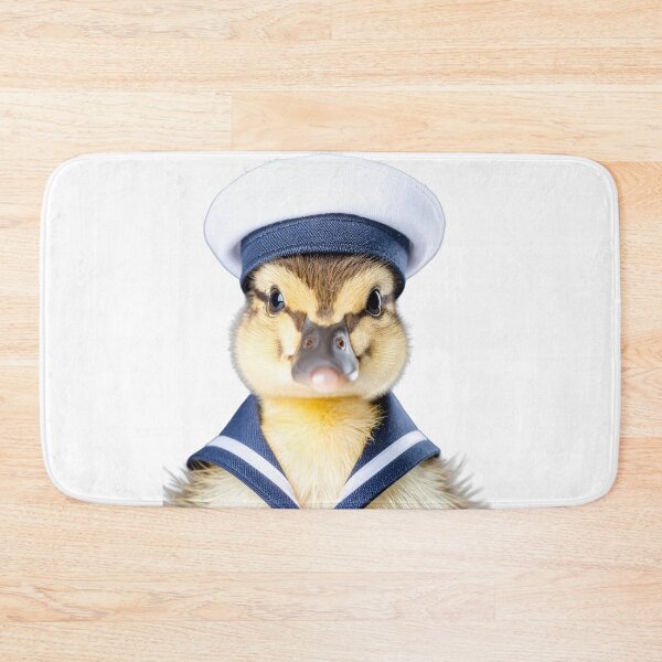 Item preview, Adorable Sailor Duckling Stüdyo Portrait - Classic Nautical Baby Bird - Cute Pet Photography Art designed and sold by WildGentlemen.