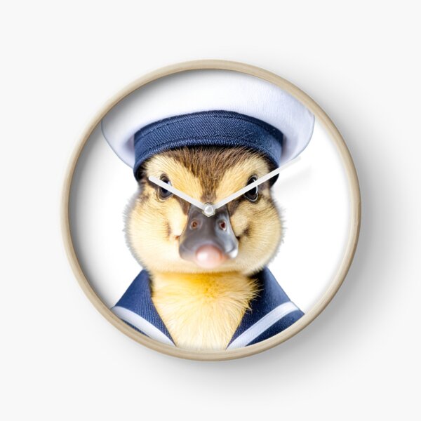 Item preview, Adorable Sailor Duckling Stüdyo Portrait - Classic Nautical Baby Bird - Cute Pet Photography Art designed and sold by WildGentlemen.