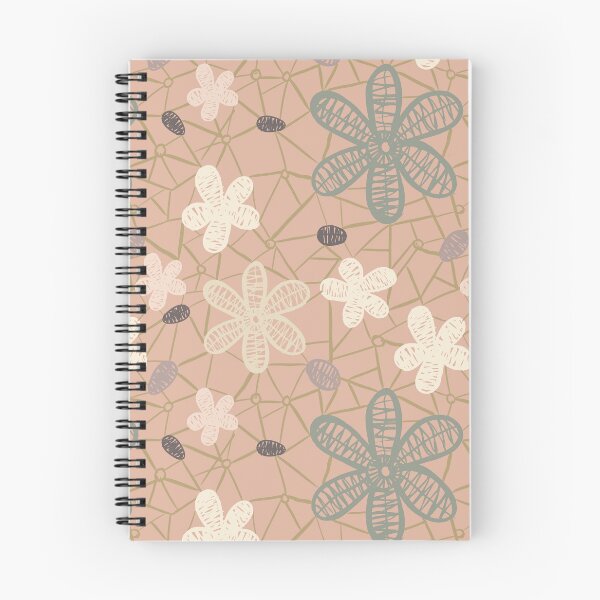 Item preview, Tossed Lace Flowers Blush Pink Cream and Sage designed and sold by Dally-Dabble.