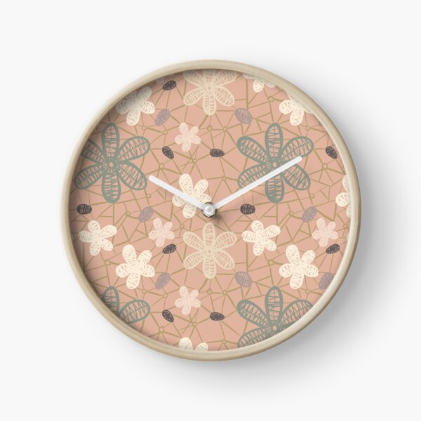 Item preview, Tossed Lace Flowers Blush Pink Cream and Sage designed and sold by Dally-Dabble.