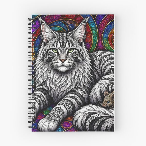 Item preview, Lab Visions 127: Maine Coon Rainbow Mandala designed and sold by The Psychedelic Anarchist.